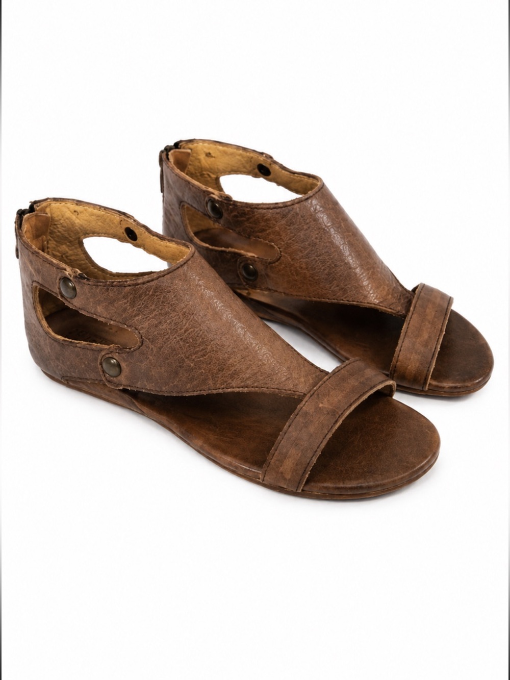 Bed Stu Soto Brown Leather Sandals